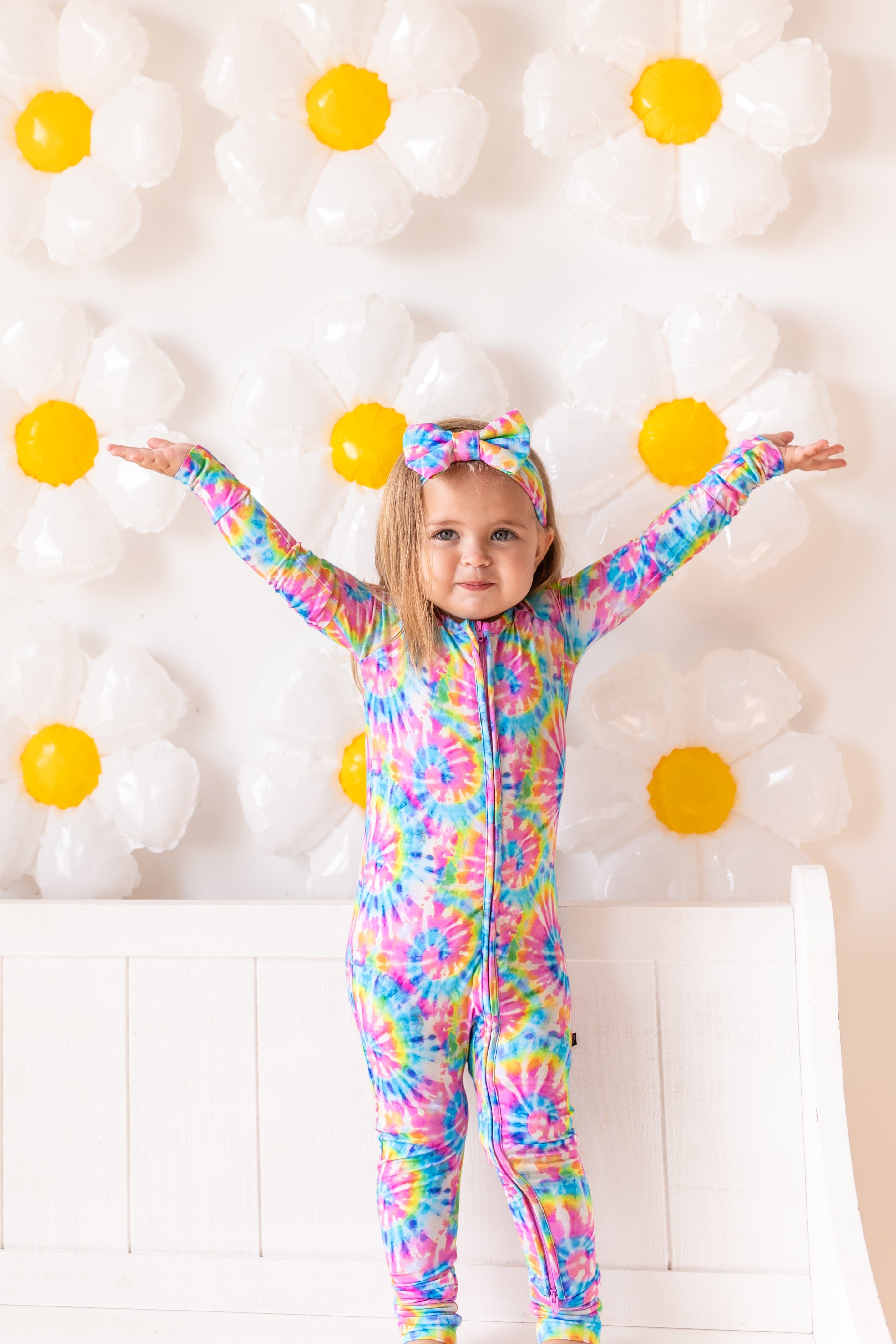 Rainbow Tie Dye Convertible Romper