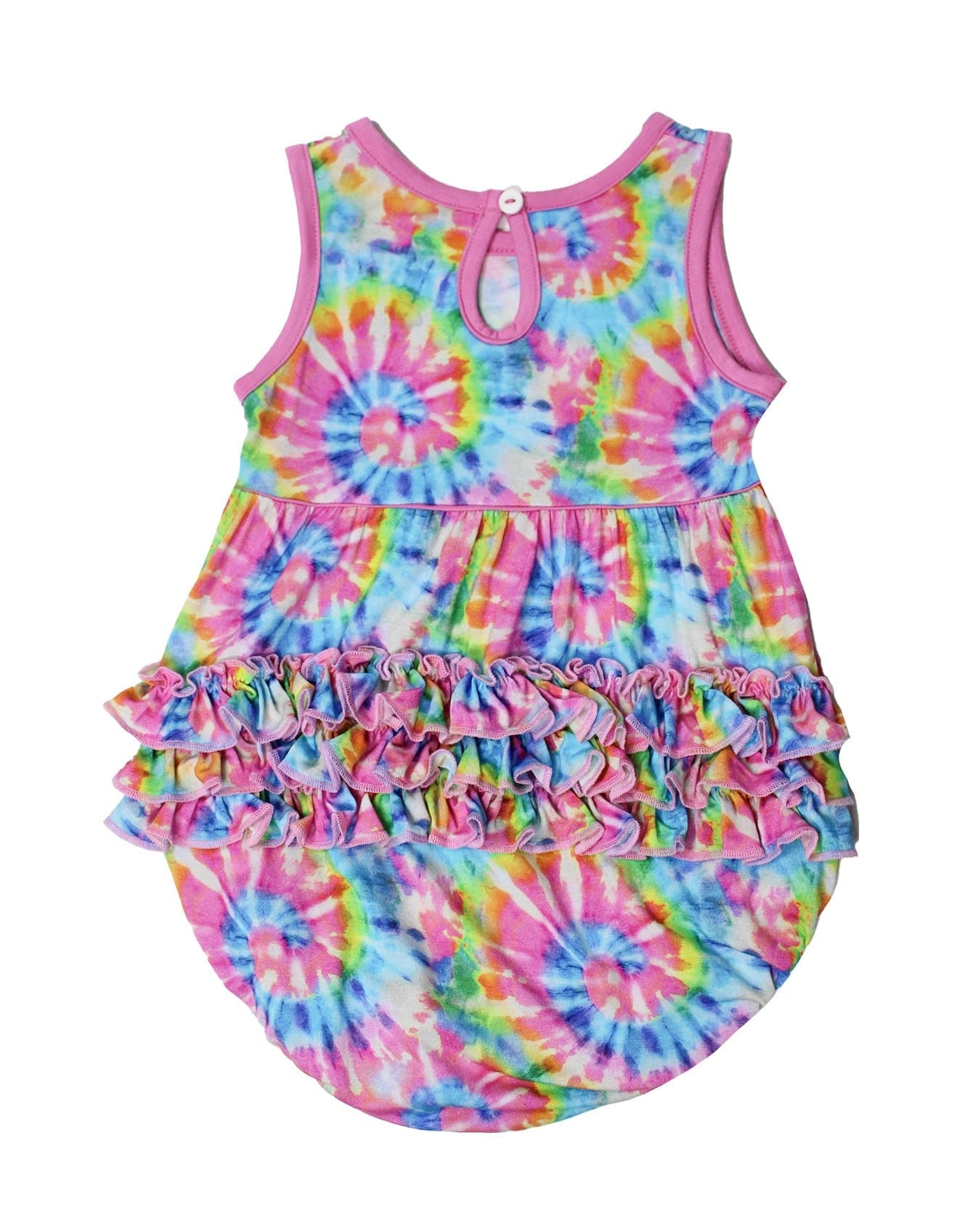 Rainbow Tie Dye Bubble Romper