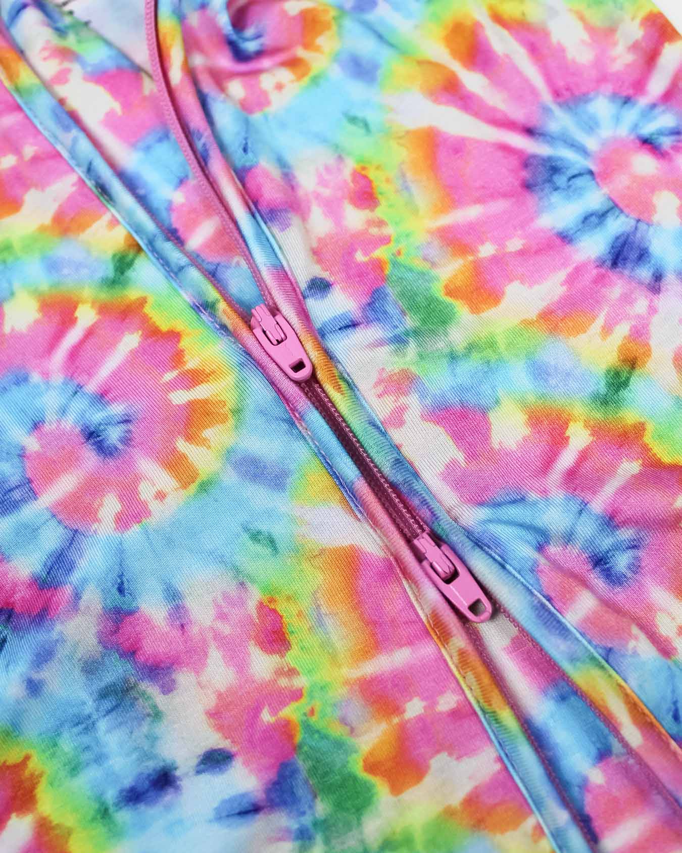 Rainbow Tie Dye Convertible Romper