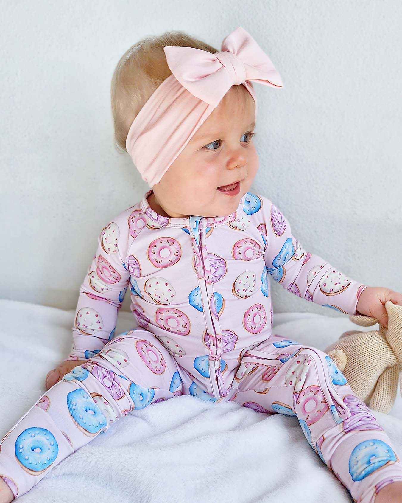 Della Doughnuts Bamboo Pajamas for Girls Mommy Me Sets Lev Baby