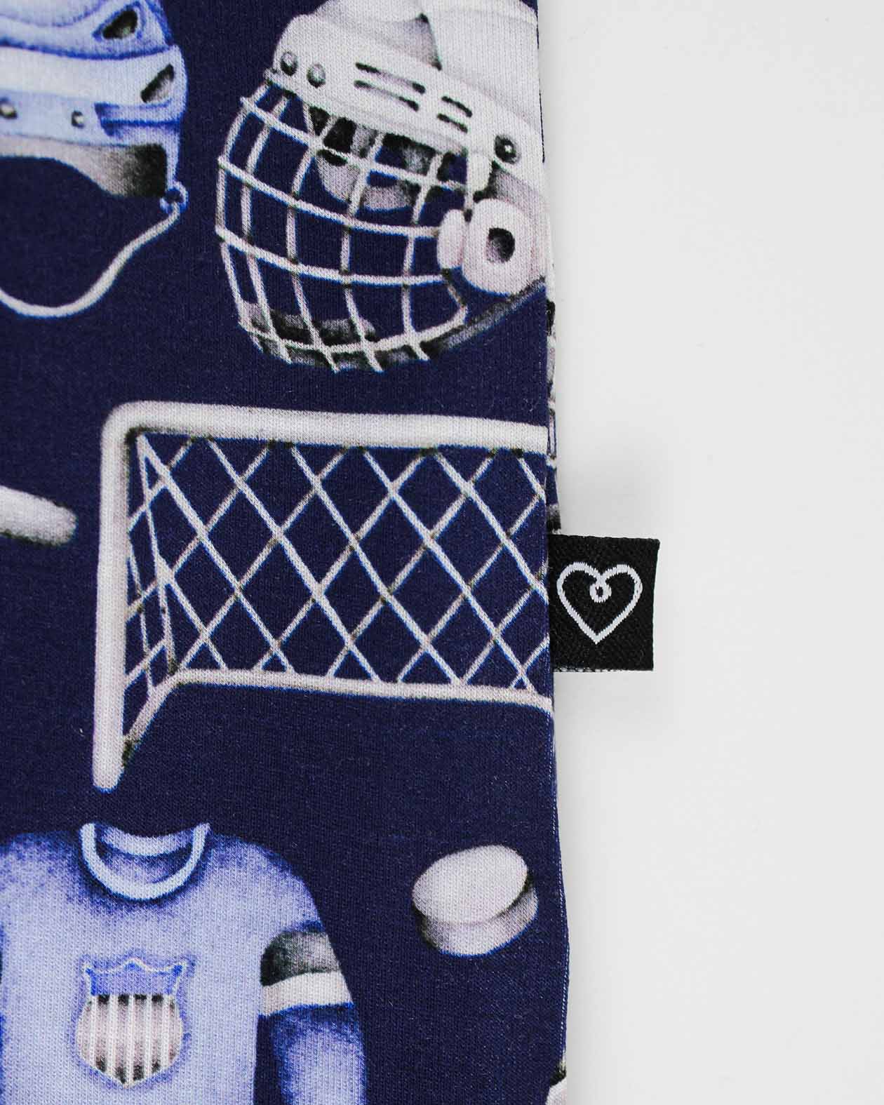 Hockey  Zippered Footie