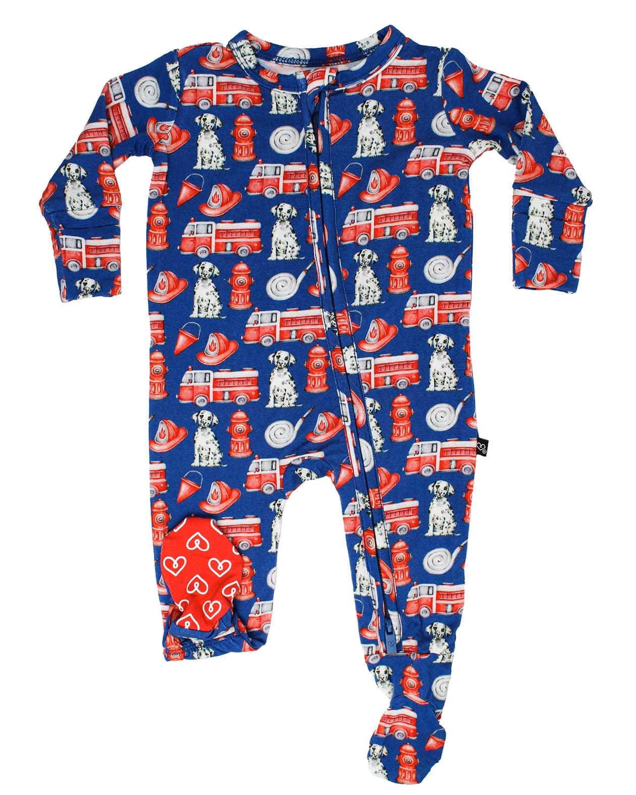 Fireman Zippered Footie