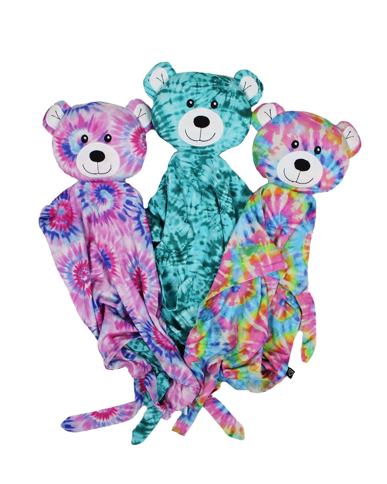 Rainbow Tie Dye Bear Plush Lovey