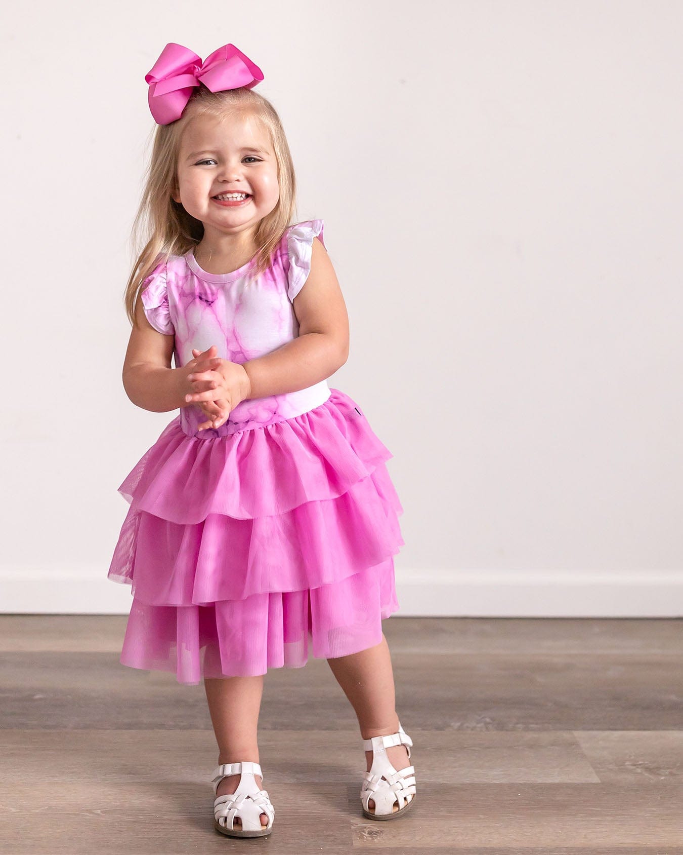 Pink Marble Tutu Tulle Dress