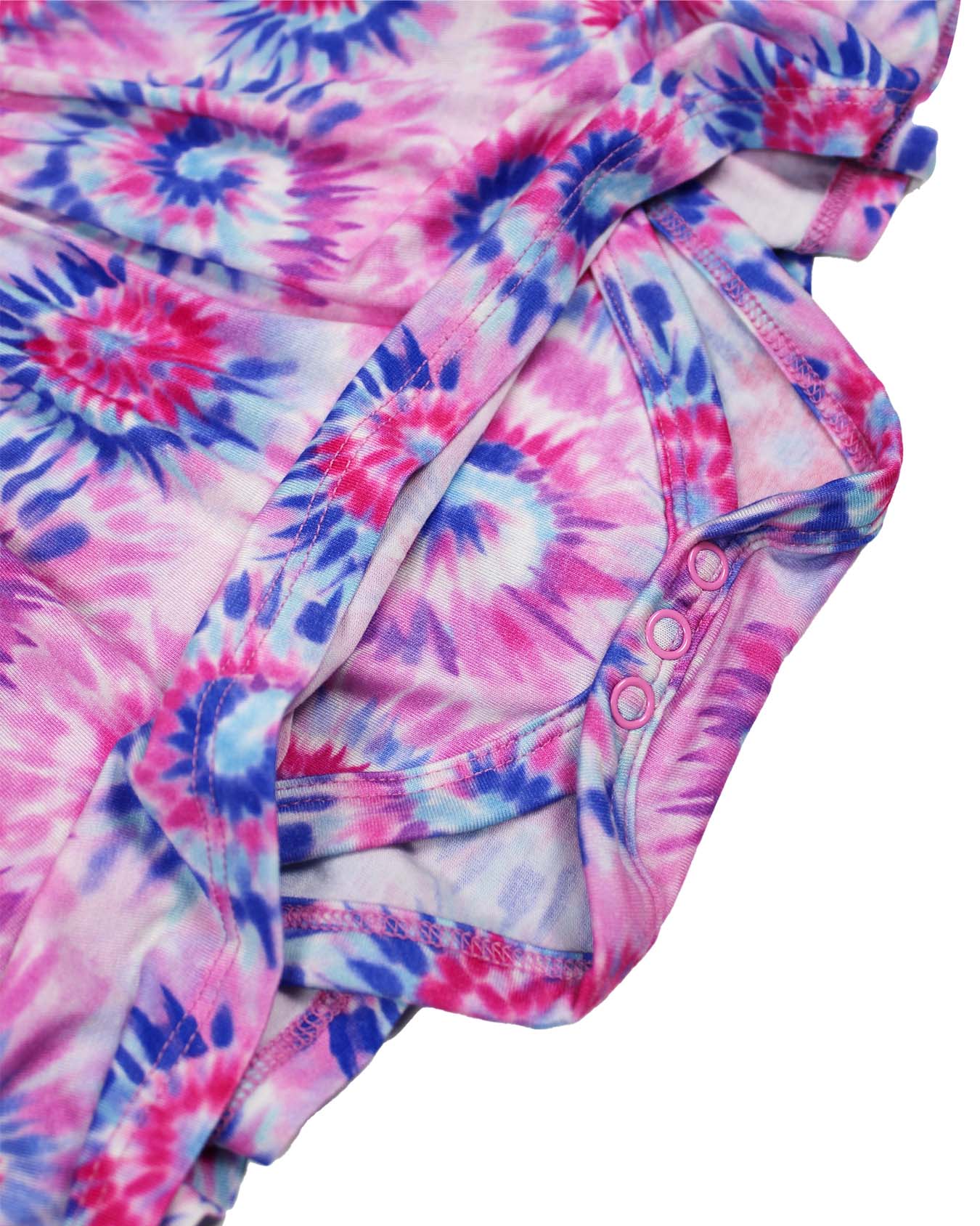 Pink Tie Dye Skirted Bodysuit