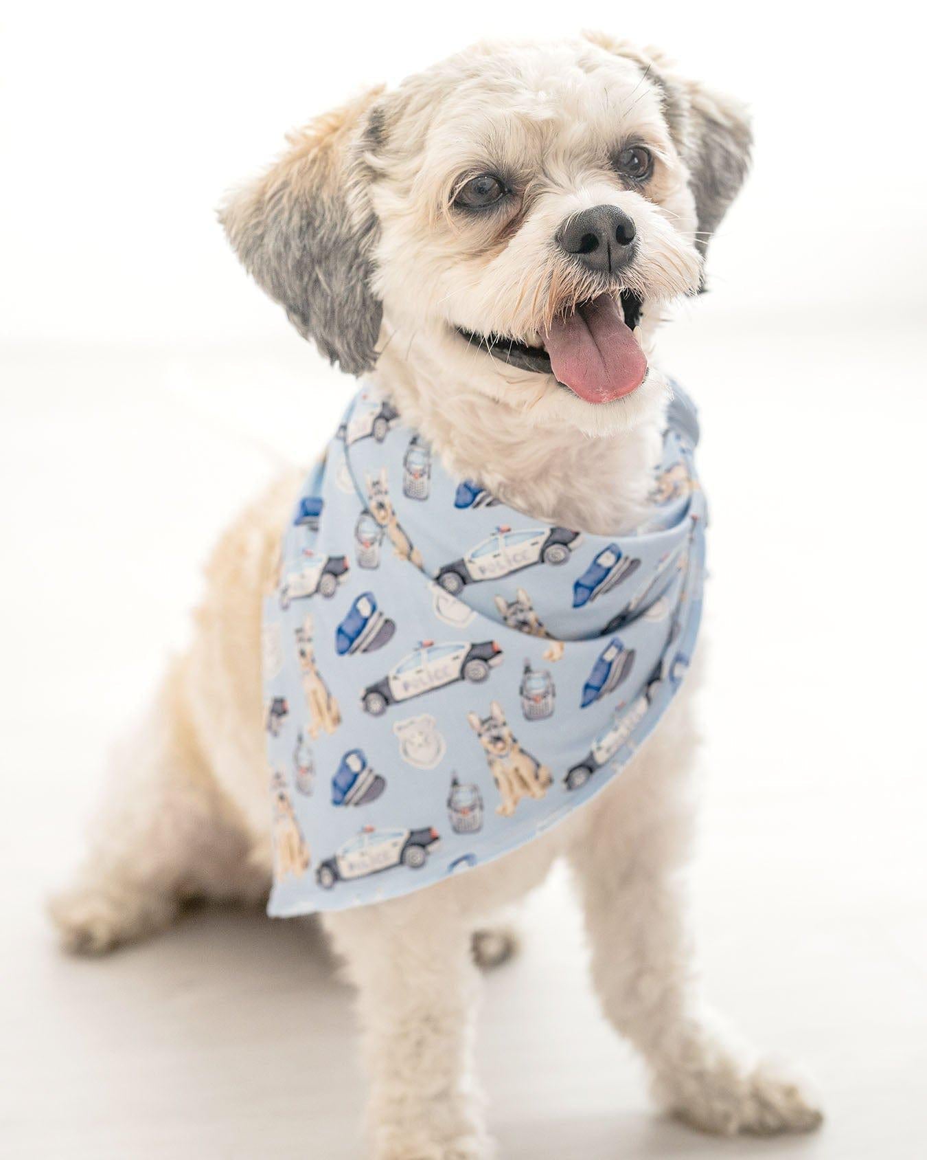 Sustainable Bamboo Police Pet Bandana