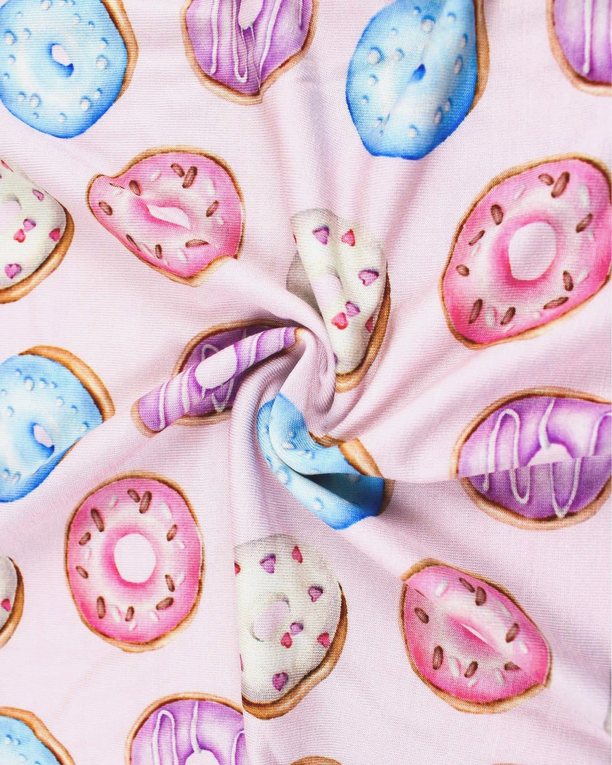 Donuts Ruffled Zippered Footie