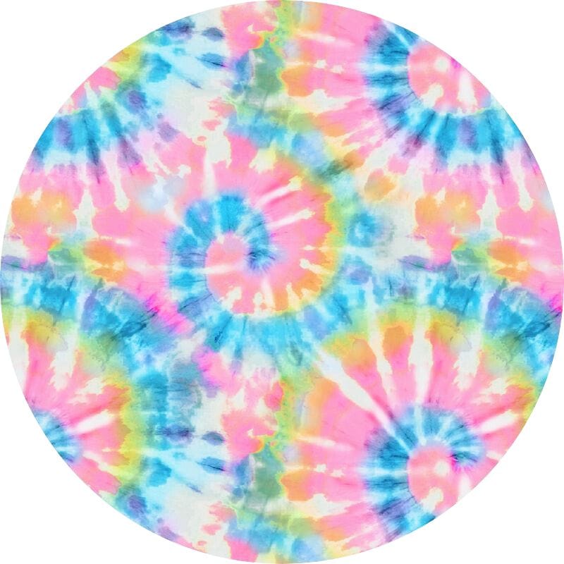 Rainbow Tie Dye Ruffled Footie