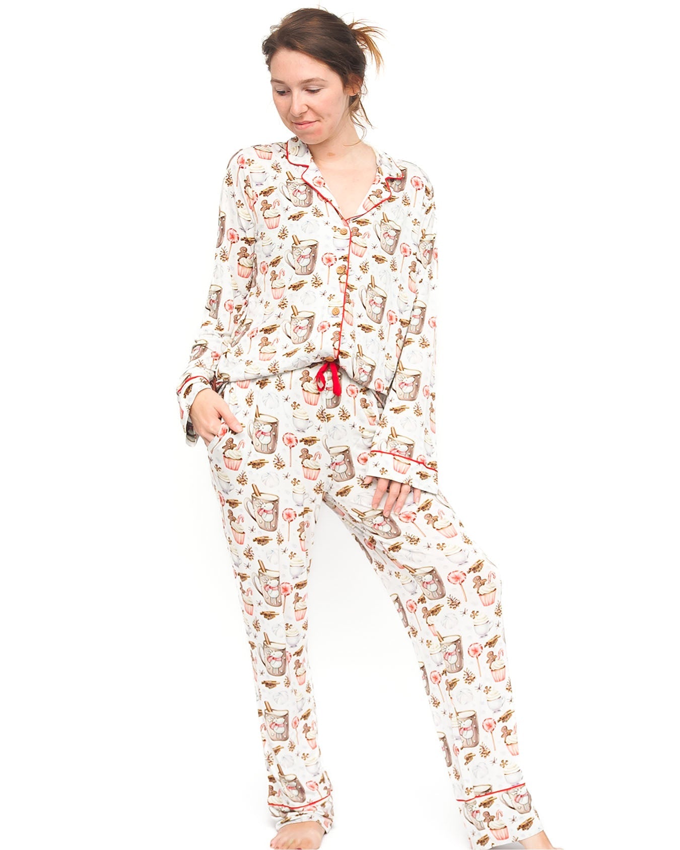 Joy Mama Classic Lounge Set-[Black Friday Christmas Bamboo Pajamas Deals ]-Lev Baby ™