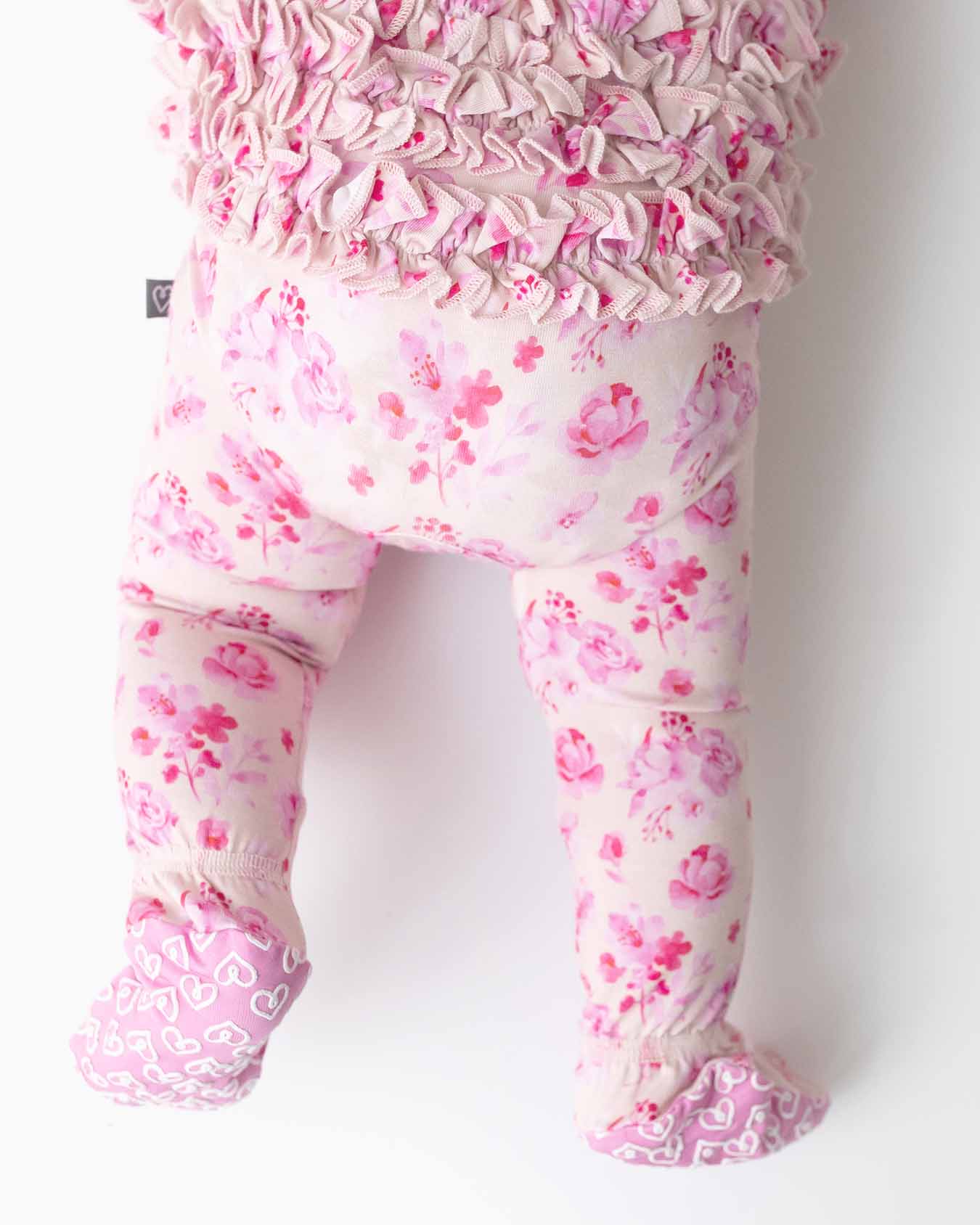 Eliana Ruffled Zippered Footie