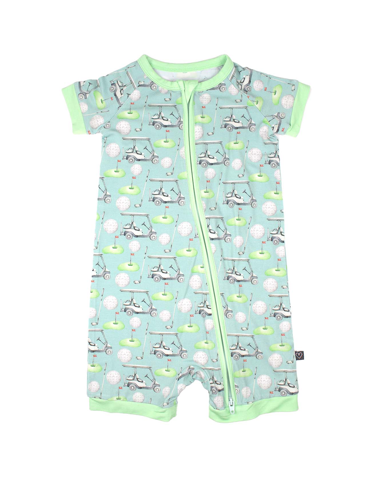 Noah Shorts Zippered Romper