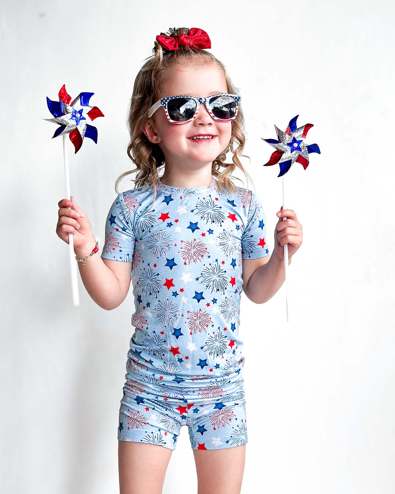 Fireworks Shorts Pajama Set