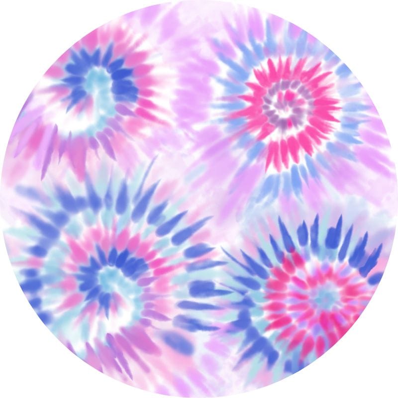 Pink Tie Dye Ruffled Footie